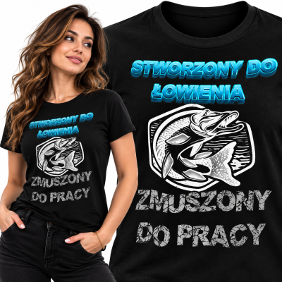KOSZULKA DAMSKA WĘDKARSKA STWORZONY DO ŁOWIENIA